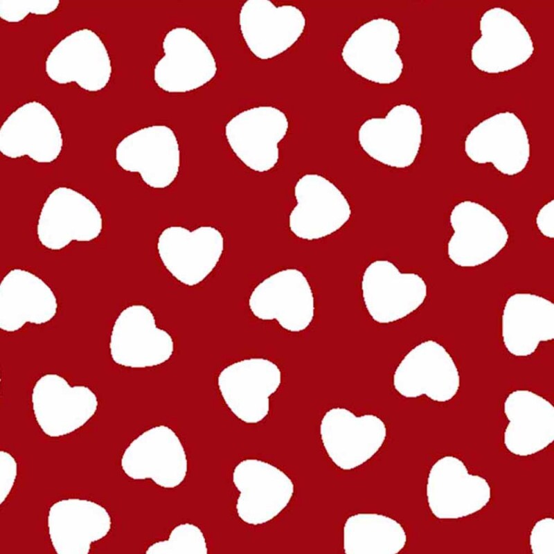 TRIC. NEW PREMIUM - COLEÇÃO ESSENTIALS - CORAÇÃO BRANCO C/ FD VERMELHO