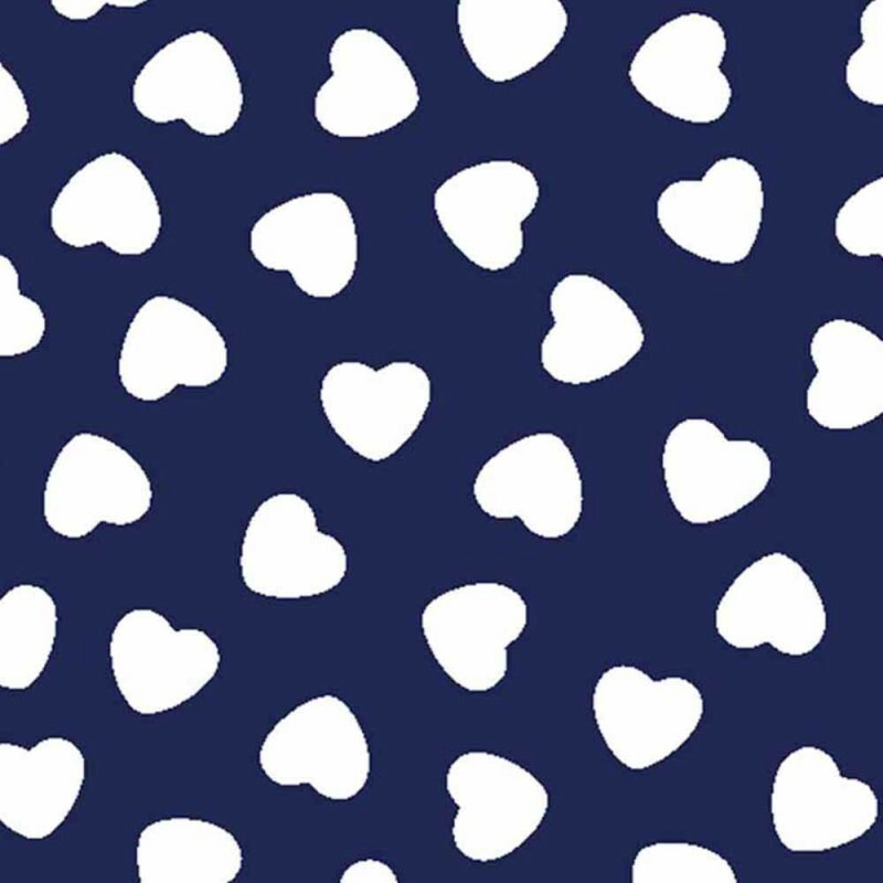 TRIC. NEW PREMIUM - COLEÇÃO ESSENTIALS - CORAÇÃO BRANCO C/ FD MARINHO