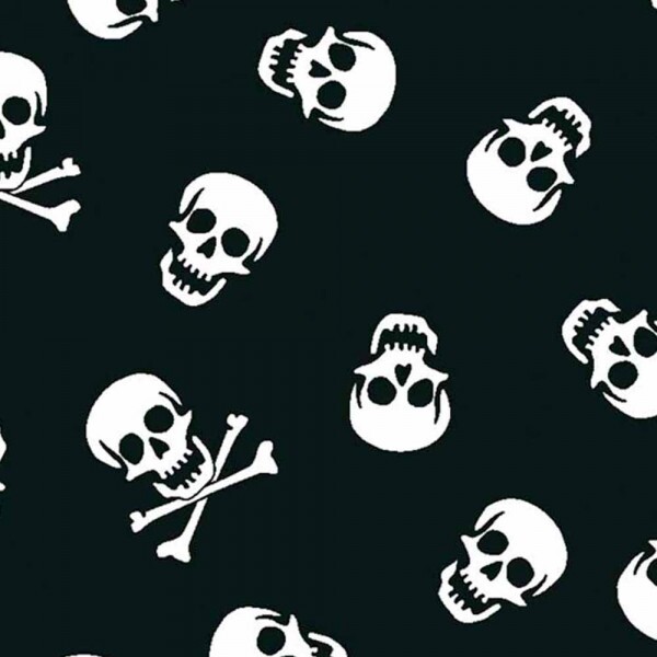 TRIC. NEW PREMIUM - COLEÇÃO ESSENTIALS - MINI CAVEIRA BRANCA C/ FD PRETO