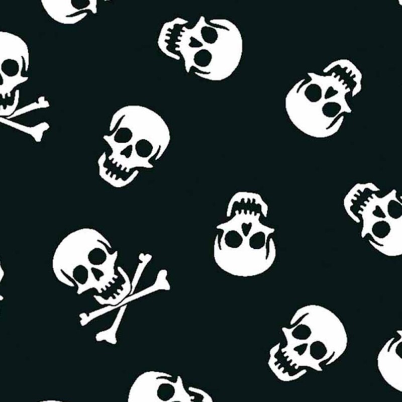 TRIC. NEW PREMIUM - COLEÇÃO ESSENTIALS - MINI CAVEIRA BRANCA C/ FD PRETO