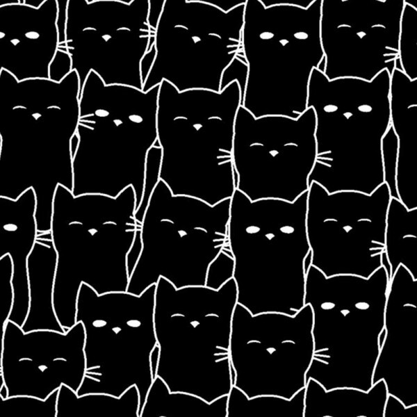 TRIC. NEW PREMIUM - COLEÇÃO ESSENTIALS - FD PRETO C/ CAT BRANCO