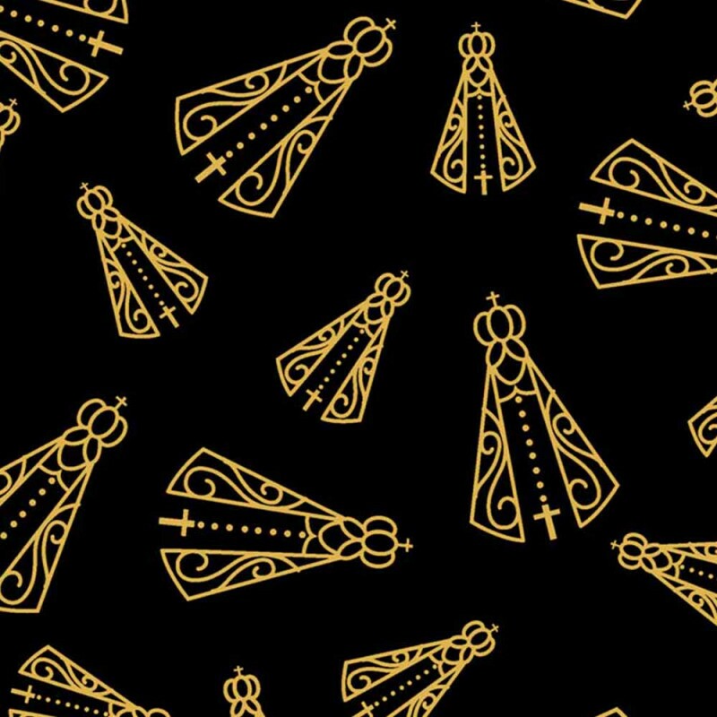 TRIC. NEW PREMIUM - COLEÇÃO ESSENTIALS - NOSSA SENHORA APARECIDA  - FD PRETO