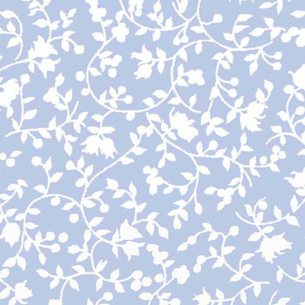 TRIC. NEW PREMIUM - COLEÇÃO ESSENTIALS - FLORAL BRANCO FD AZUL BEBE