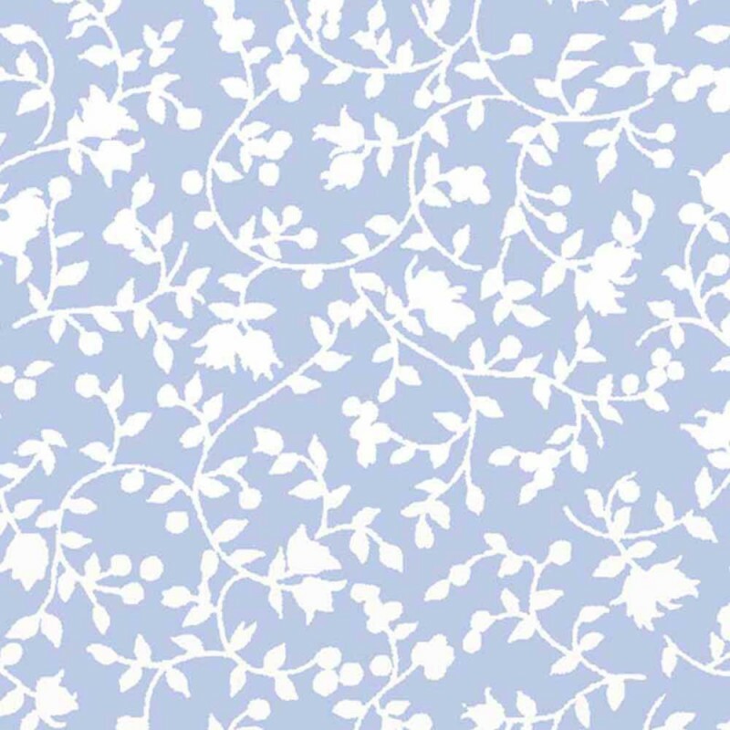 TRIC. NEW PREMIUM - COLEÇÃO ESSENTIALS - FLORAL BRANCO FD AZUL BEBE