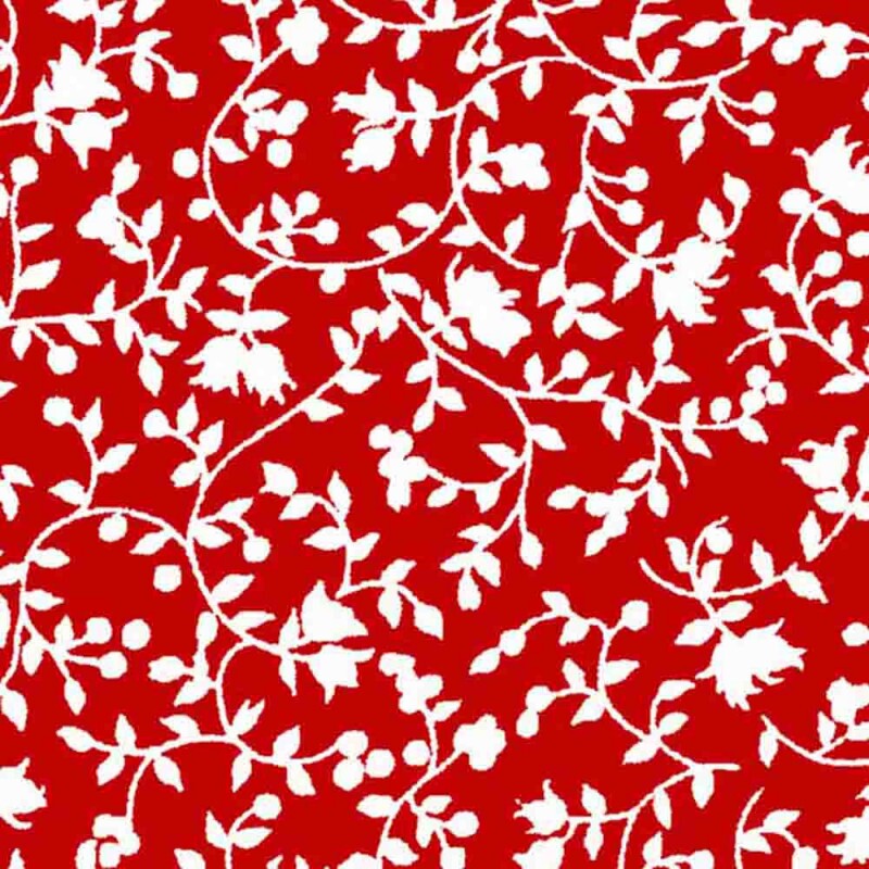 TRIC. NEW PREMIUM - COLEÇÃO ESSENTIALS - FLORAL BRANCO FD VERMELHO