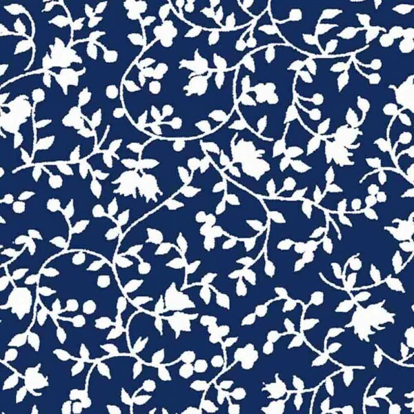 TRIC. NEW PREMIUM - COLEÇÃO ESSENTIALS - FLORAL BRANCO FD MARINHO