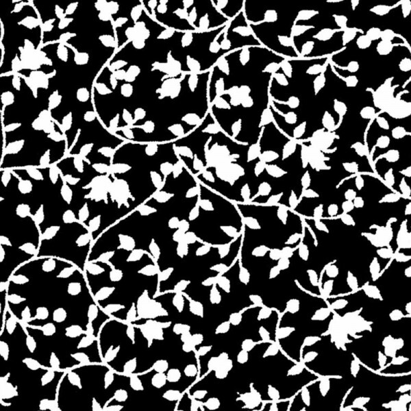 TRIC. NEW PREMIUM - COLEÇÃO ESSENTIALS - FLORAL BRANCO FD PRETO