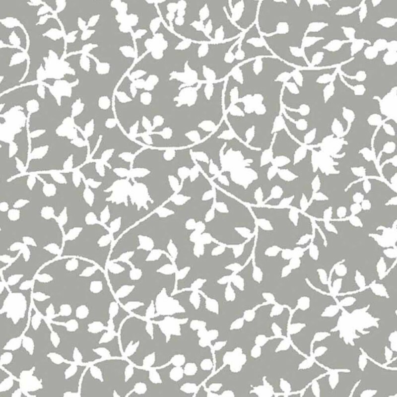 TRIC. NEW PREMIUM - COLEÇÃO ESSENTIALS - FLORAL BRANCO FD CINZA