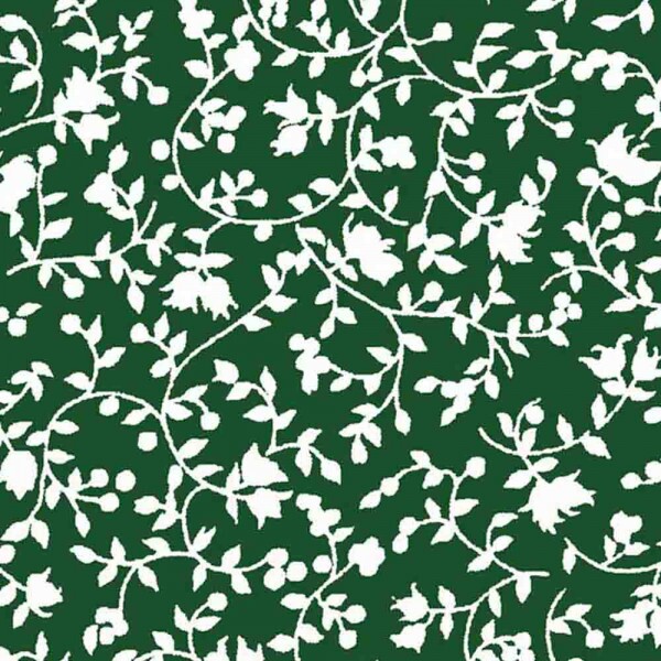 TRIC. NEW PREMIUM - COLEÇÃO ESSENTIALS - FLORAL BRANCO FD VERDE