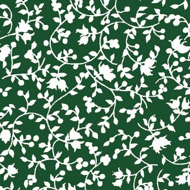 TRIC. NEW PREMIUM - COLEÇÃO ESSENTIALS - FLORAL BRANCO FD VERDE