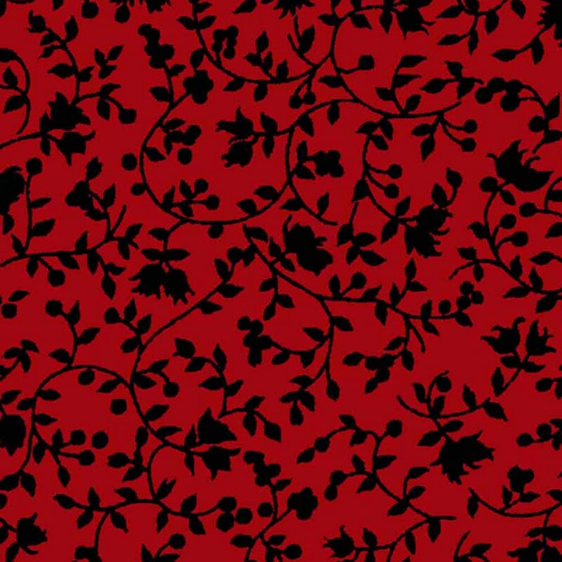 TRIC. NEW PREMIUM - COLEÇÃO ESSENTIALS - FLORAL PRETO FD VERMELHO