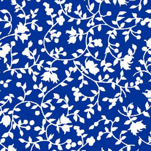 TRIC. NEW PREMIUM - COLEÇÃO ESSENTIALS - FLORAL BRANCO FD AZUL