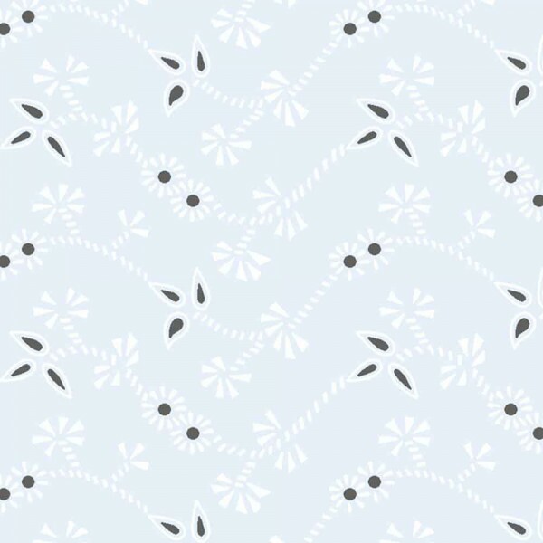 TRIC. NEW PREMIUM - COLEÇÃO ESSENTIALS - LAISE FLORAL FD AZUL CL