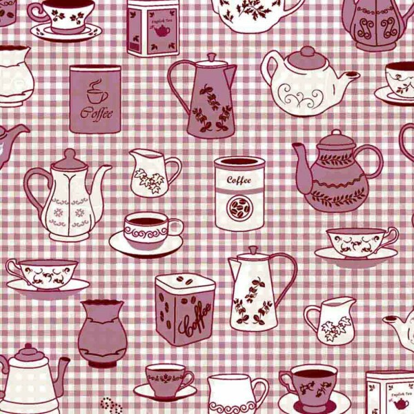 TRIC. NEW PREMIUM - COLEÇÃO ESSENTIALS - BULE E XICARAS VINHO