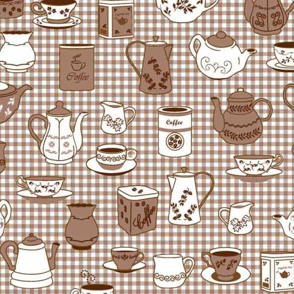 TRIC. NEW PREMIUM - COLEÇÃO ESSENTIALS - BULE E XICARAS BEGE