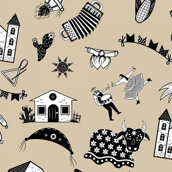 TRIC. NEW PREMIUM - COLEÇÃO JUNINO 2024 - CORDEL FD BEGE