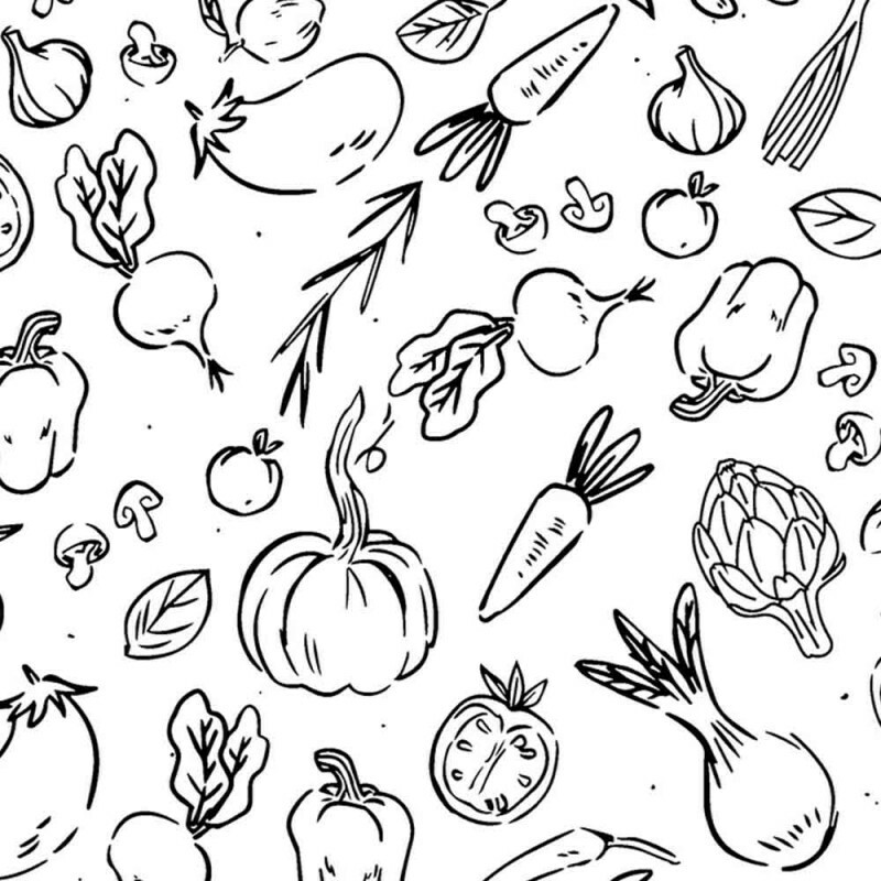 TRIC. NEW PREMIUM - COLEÇÃO ESSENTIALS - LEGUMES FD BRANCO