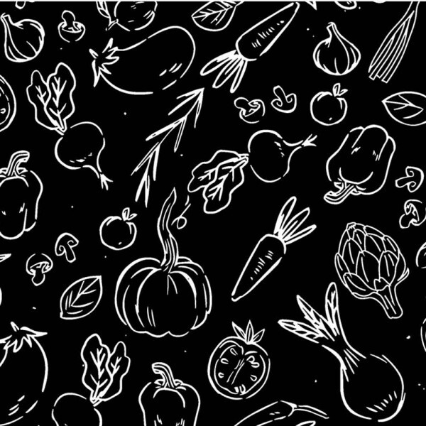 TRIC. NEW PREMIUM - COLEÇÃO ESSENTIALS - LEGUMES FD PRETO