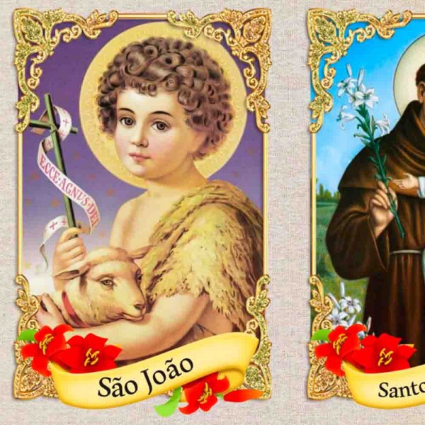 COLECAO FESTA DE SAO JOAO - PAINEL DIGITAL - SANTOS - ( 45cm x 75cm )  - 100% ALGODÃO - A1150-001