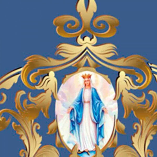 DIGITAL -  SANTAS COM ARABESCO 22CM X 22CM - ( 9000-52 ) - P