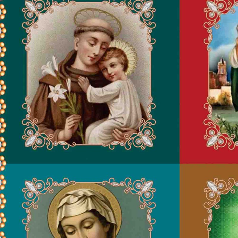 DIGITAL - BARRADO DE SANTOS MEDIO 13CM X 13CM - ( 9000-66 ) - P