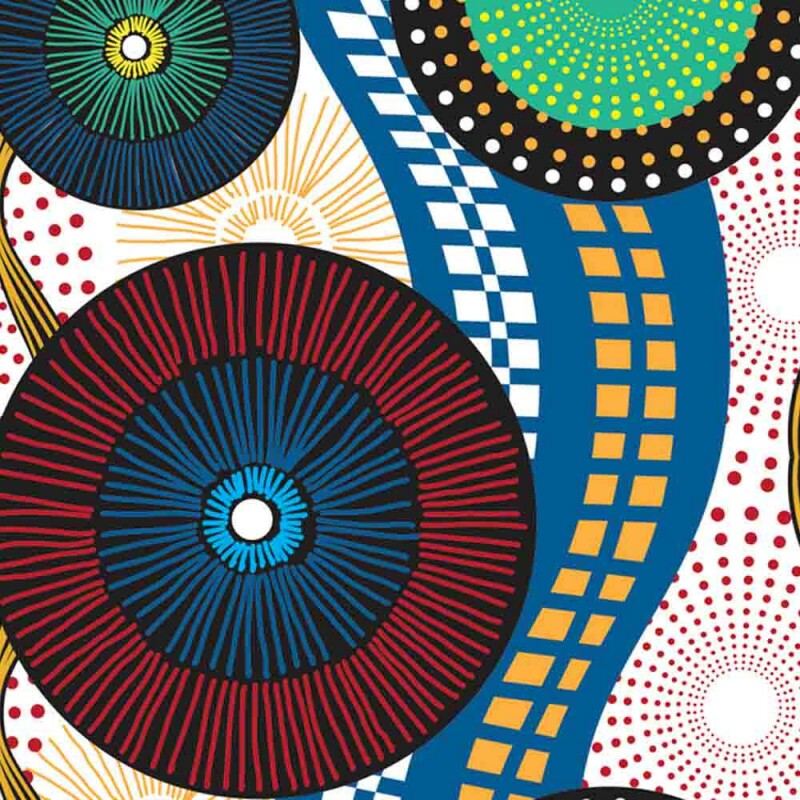 COLEÇÃO AFRICA DIGITAL - VERDE C/ BRANCO  - ( 80171 VAR,01 ) - ( E8205 ) - P