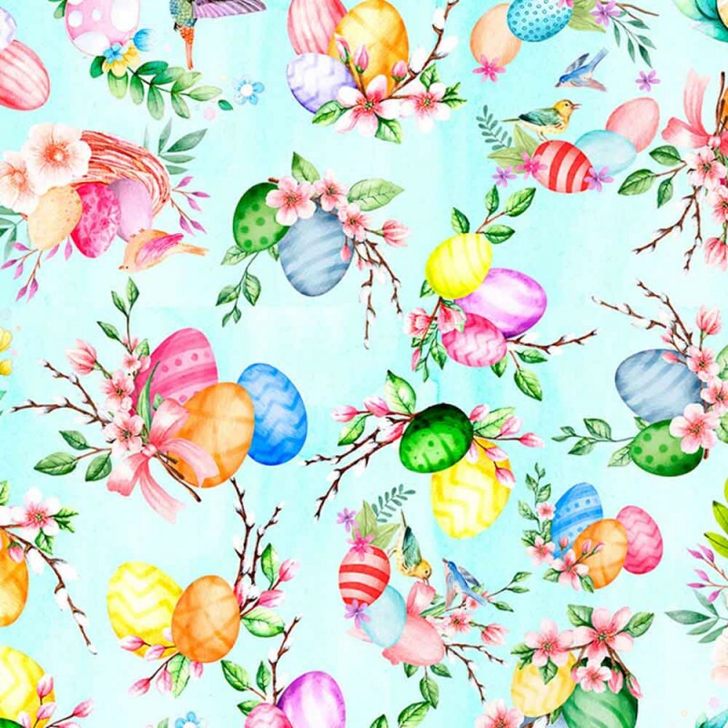 COLEÇÃO DIGITAL PASCOA 2024 - OVOS DE PASCOA C/ PASSAROS - ( 81150 VAR,01 ) -  C