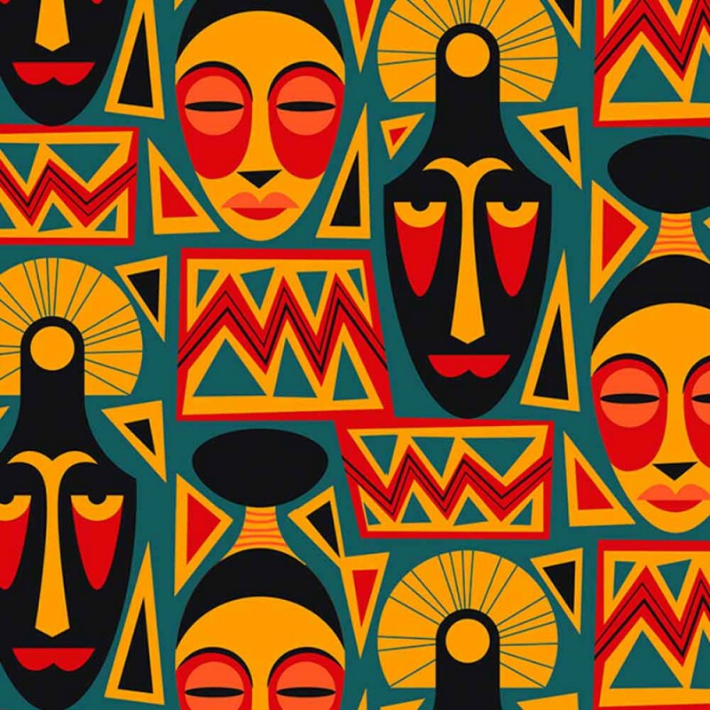 COLEÇÃO AFRICA - TRIC. DIGITAL - MASCARAS - ( 82634 VAR,01 ) - C