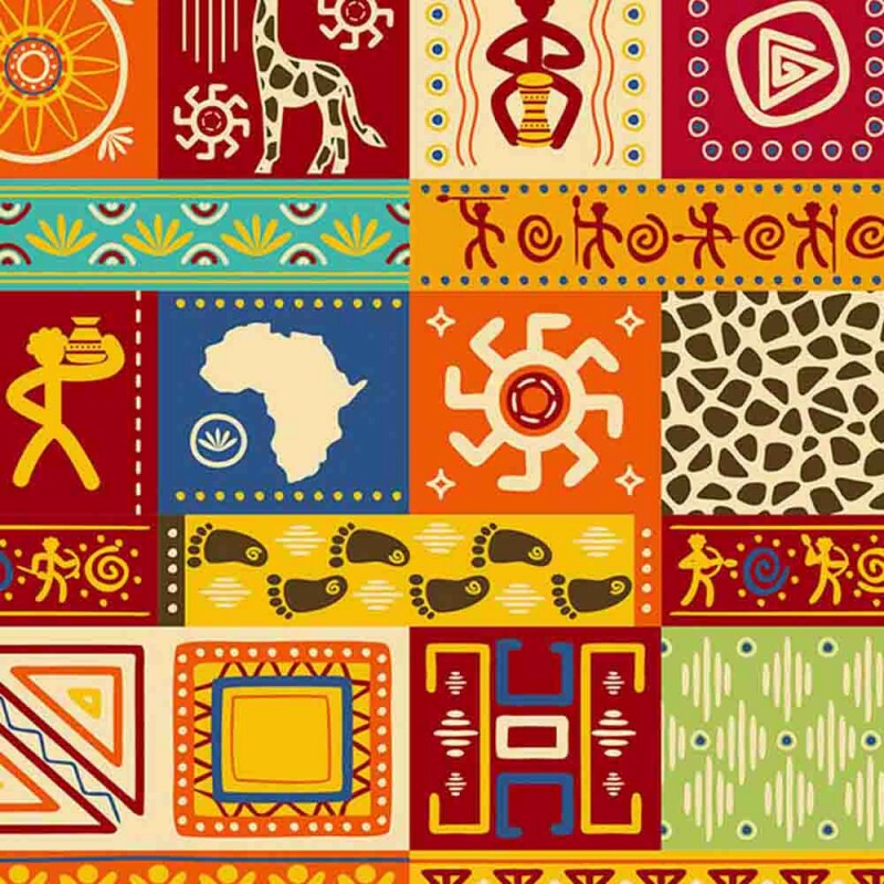 COLEÇÃO AFRICA - TRIC. DIGITAL -  PATCH ETNICO - ( 82633 VAR,01 ) - C