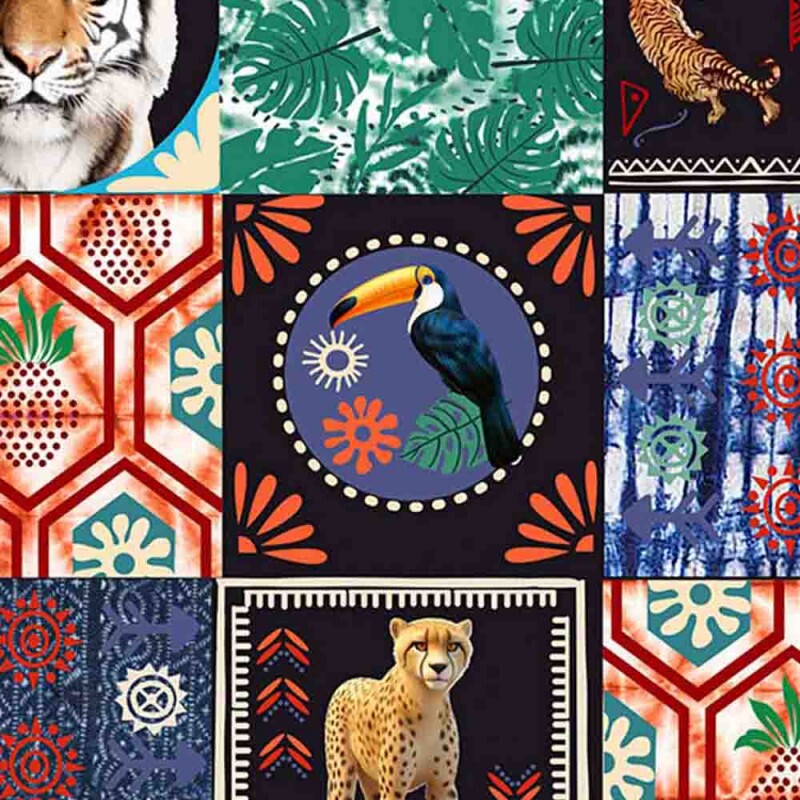 COLEÇÃO AFRICA - TRIC. DIGITAL - PATCH TIGRE - ( 82639 VAR,01 ) - C