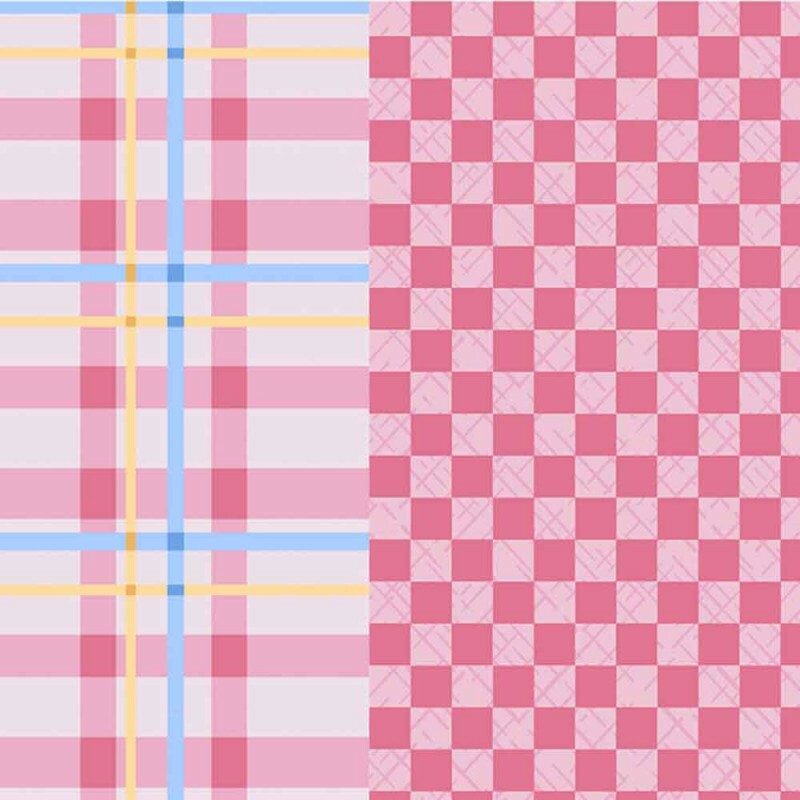 COLEÇÃO BASICS FOR ALL DIGITAL - XADREZ - ROSA - ( 82980 VAR,04 ) - C