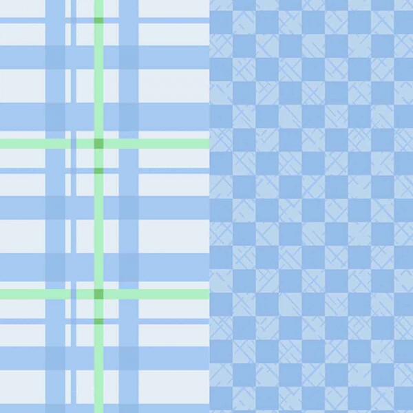 COLEÇÃO BASICS FOR ALL DIGITAL - XADREZ - AZUL CLARO - ( 82980 VAR,06 ) - C