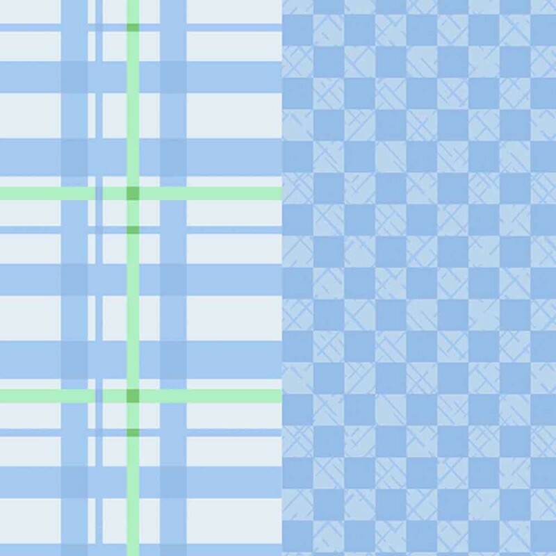 COLEÇÃO BASICS FOR ALL DIGITAL - XADREZ - AZUL CLARO - ( 82980 VAR,06 ) - C