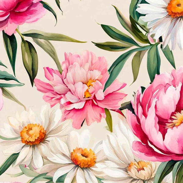 COLEÇÃO GARDEN - TRIC. DIGITAL - PEONIAS - ( 83669 VAR,01 ) - C