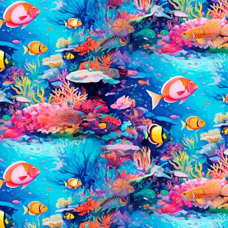 COLEÇÃO FUNDO DO MAR - TRIC. EST. DIGITAL - FUNDO DO MAR - ( 84870 VAR,01 ) - C