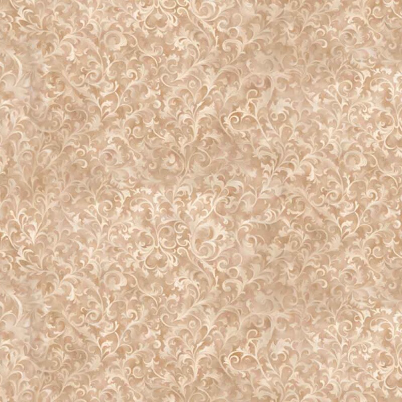 COLEÇÃO JARDIM DE ROSAS - TRIC. EST. DIGITAL - TEXTURA BEGE - 85664-001