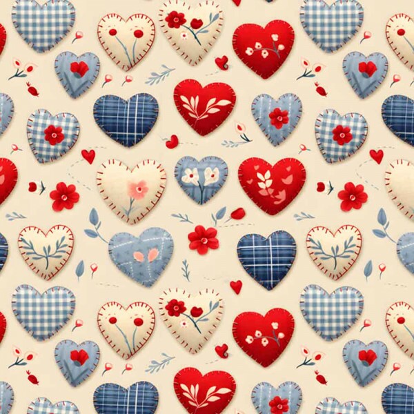 COLEÇÃO AMERICANA - TRIC. EST. DIGITAL -  CORAÇOES - 86226-01 C