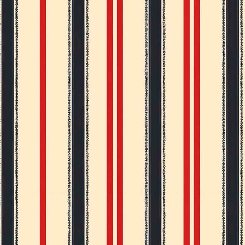 COLEÇÃO AMERICANA - TRIC. EST. DIGITAL -  LISTRADO MARINHO C/ VERMELHO - C