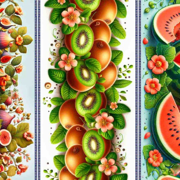 COLEÇÃO SALADA DE FRUTAS - TRIC. EST. DIGITAL - BARRADOS DE FRUTAS - 86909-01