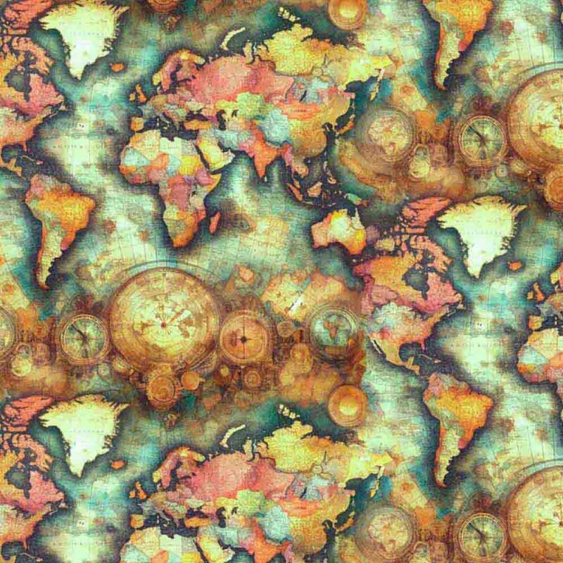 COLEÇÃO ANTIQUES - TRIC. EST. DIGITAL - MAPA ANTIGO - 96913-01 C