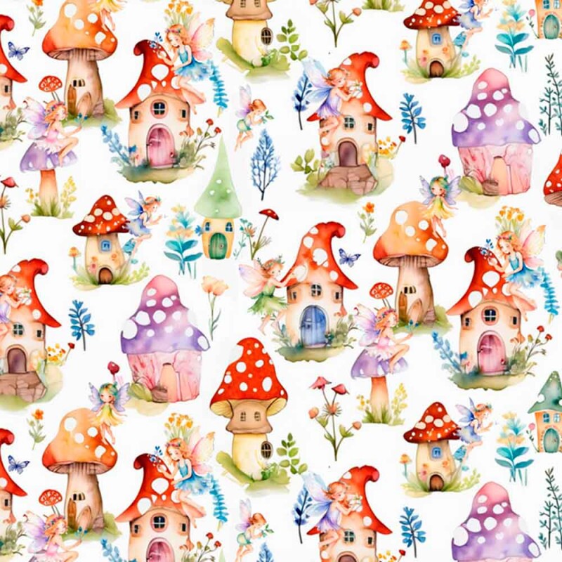 COLEÇÃO FAIRYTALE - TRIC. EST. DIGITAL - FADAS COM CASINHAS