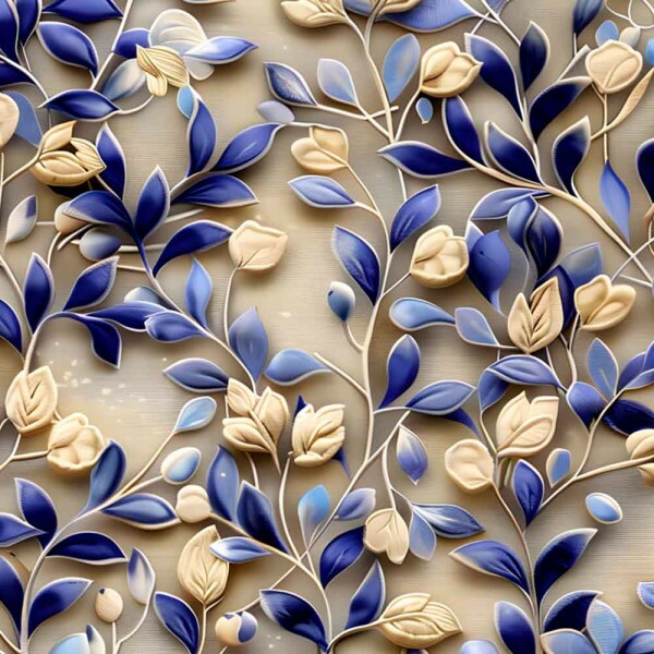 COLEÇÃO HEARTSEASE - TRIC. EST. DIGITAL - FOLHAGEM - ( 87524 var,01 ) - c