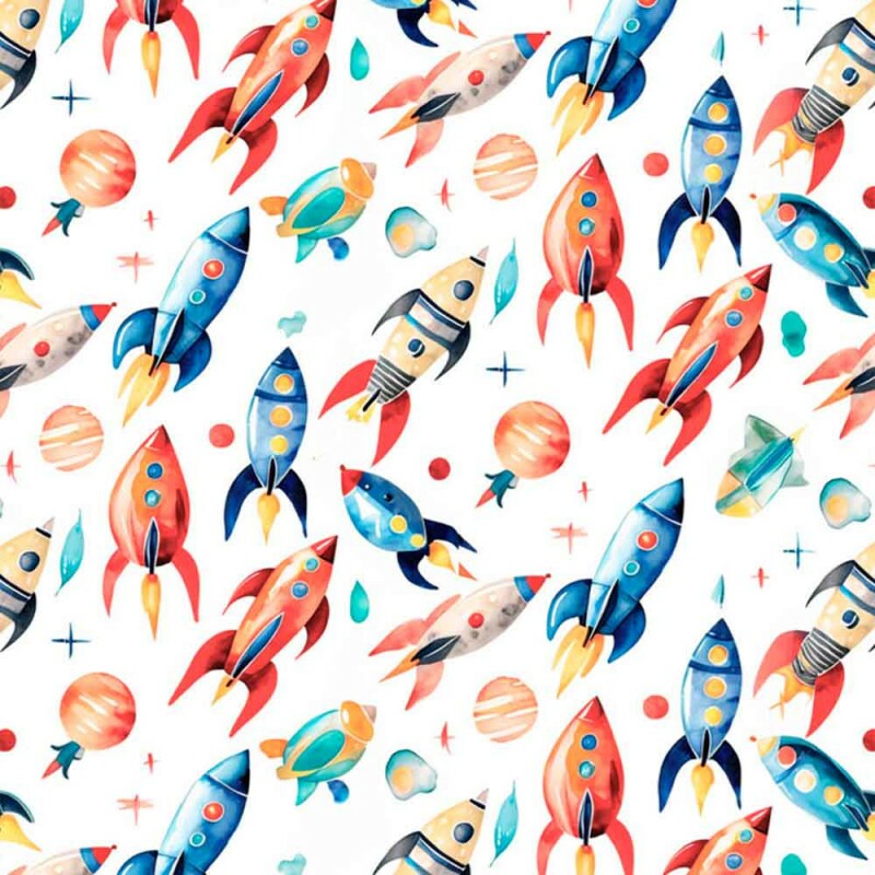 COLEÇÃO SPACE - TRIC. EST. DIGITAL - FOGUETE FD BRANCO  88260-01