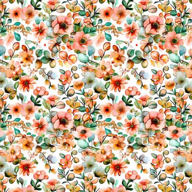 COLEÇÃO MADRIGAL- TRIC. EST. DIGITAL - FLORAL PEQUENO ROSES 88700-01