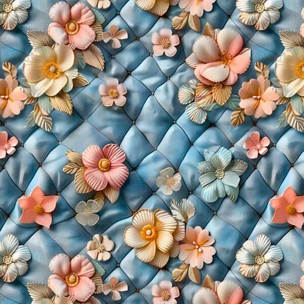 COLEÇÃO JEANS FLORIDO - TRIC. EST. DIGITAL -  FLORAL ROSE 88806-01