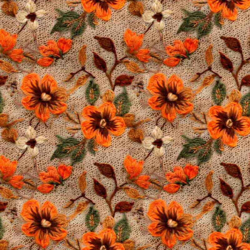 COLEÇÃO ZUCCA - TRIC. EST. DIGITAL -  FLORAL PEQUENO 88723-01