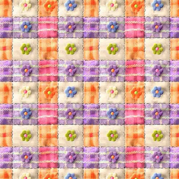 COLEÇÃO ARTESANIA - TRIC. EST. DIGITAL - FLORAL XADREZ  88720-01