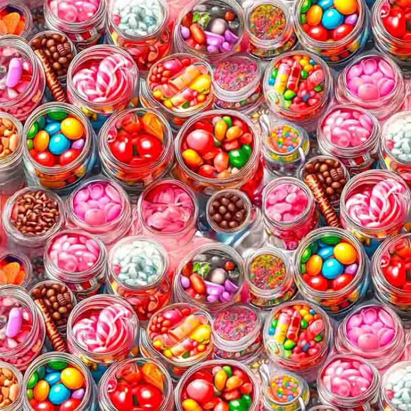 COLEÇÃO CANDY HOUSE - TRIC. EST. DIGITAL - POTES DE CANDES - 90499-01