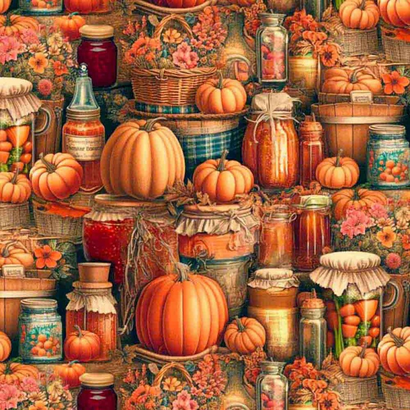 COLEÇÃO COUNTRY LIFE - TRIC. EST. DIGITAL - POTE C/ ABOBORA 90467-01