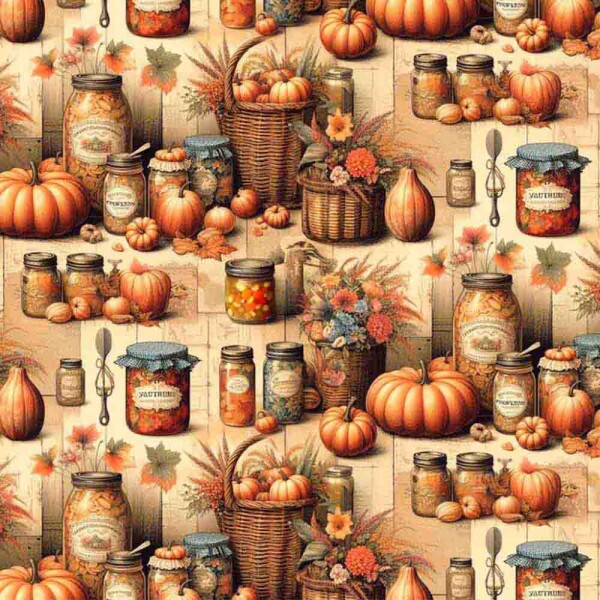 COLEÇÃO COUNTRY LIFE - TRIC. EST. DIGITAL - ABOBORA C/ CESTO 90456-01